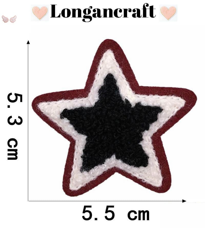 Paw Star Chenille Patches