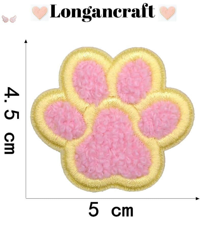 Paw Star Chenille Patches