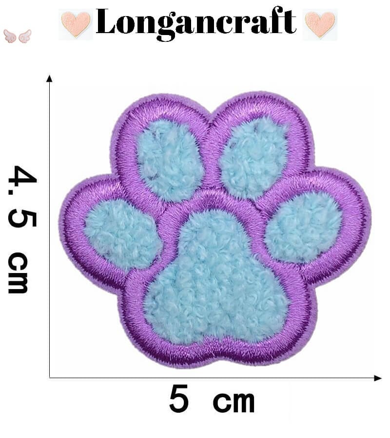 Paw Star Chenille Patches