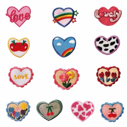 Rainbow Heart Love Patches CC01Y1016AN