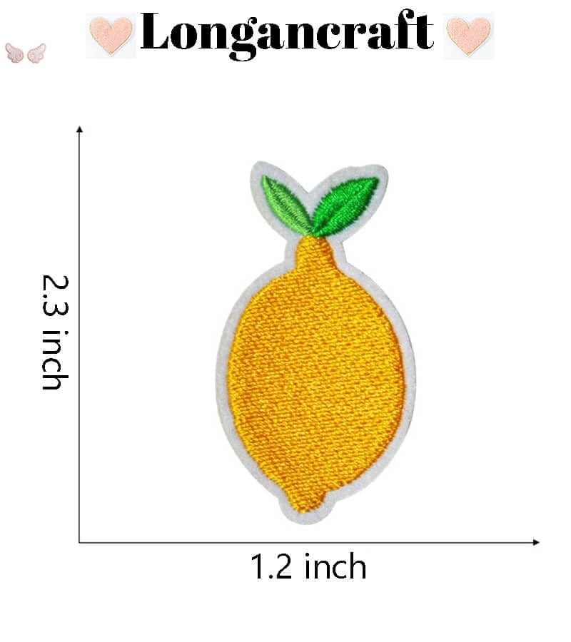 Banana Lemon Fruit Embroidery Iron On Patches