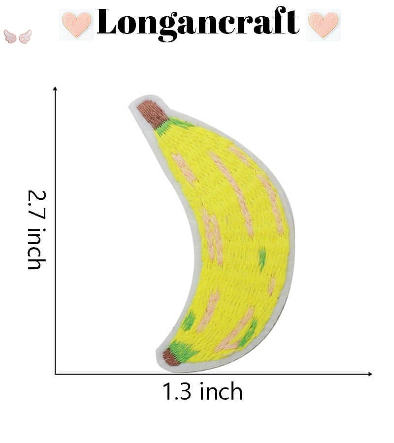Banana Lemon Fruit Embroidery Iron On Patches