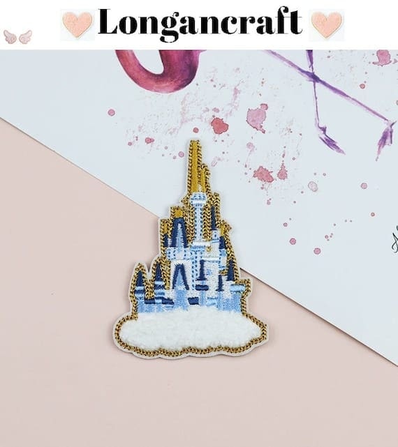 Castle Glitter Chenille Patch