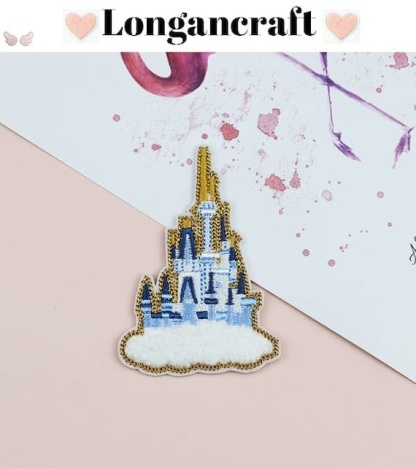 Castle Glitter Chenille Patch