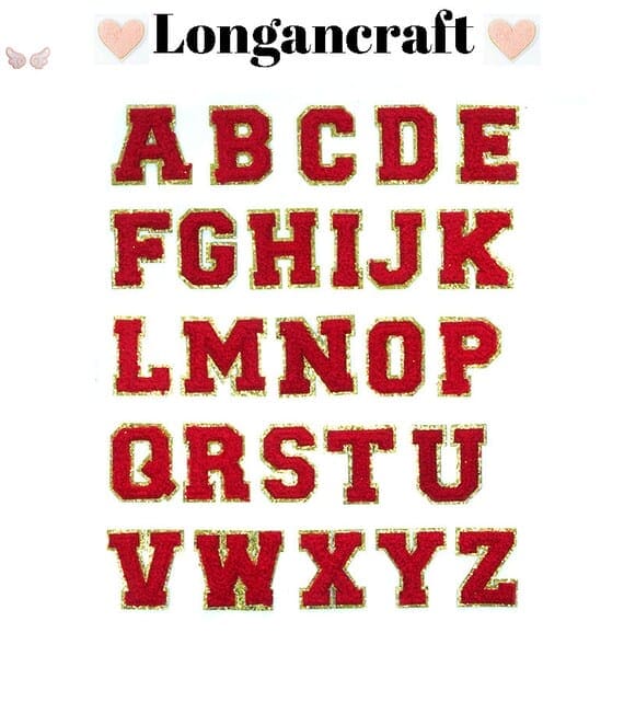 Red Letter Chenille Patch