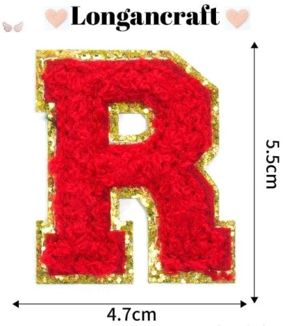 Red Letter Chenille Patch
