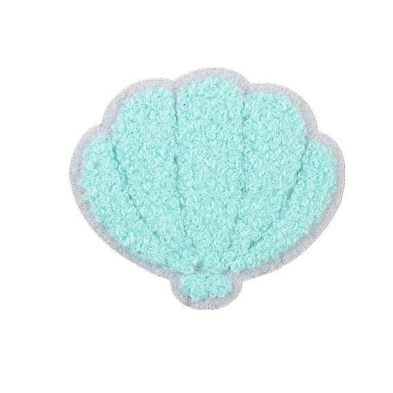 Shell Chenille Patch with blue