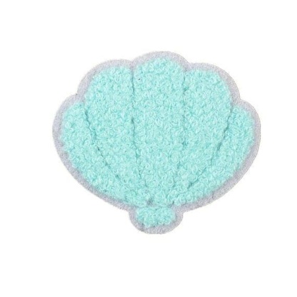 Shell Chenille Patch with blue