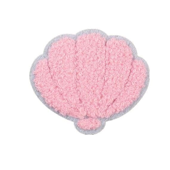 Shell Chenille Patch with pink