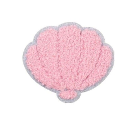 Shell Chenille Patch with pink