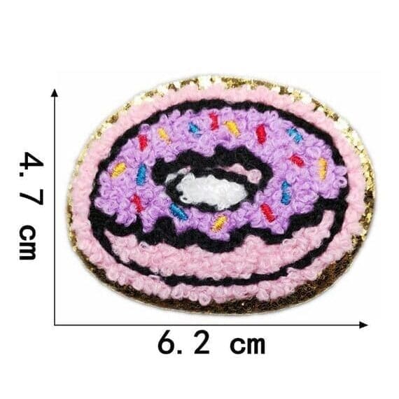 Rainbow Donut Chenille Patch