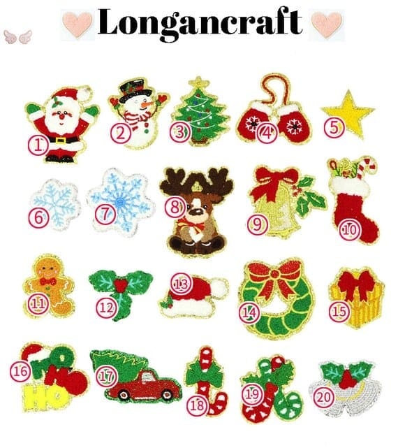 Christmas Chenille Patch