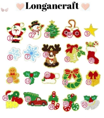 Christmas Chenille Patch