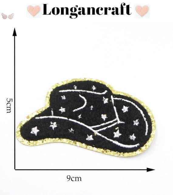 Cowboy Hat Chenille Patches