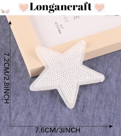 Star Glitter Sequin Patches
