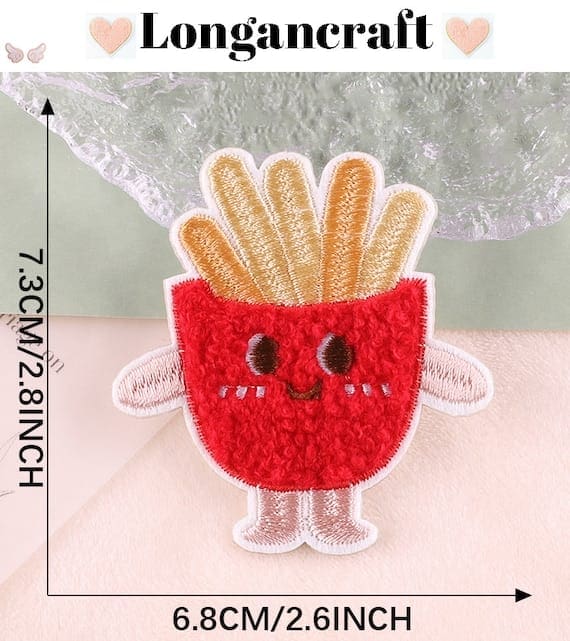 French Fries Cookie Patches