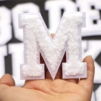 A Pure White Iron On Letters