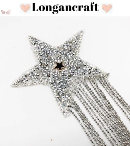 Star Tassel Rhinestone Patch