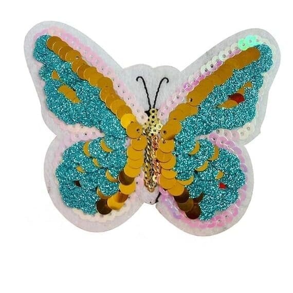 Butterfly Sequin Iron On Patches