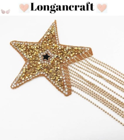 Star Tassel Rhinestone Patch