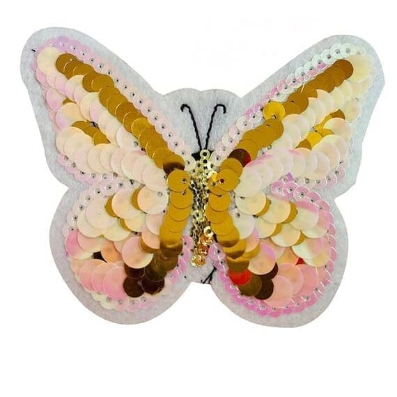 Butterfly Sequin Iron On Patches