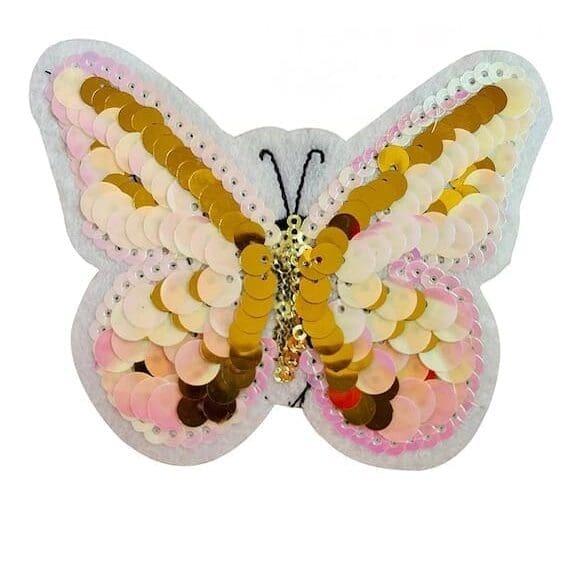 Butterfly Sequin Iron On Patches