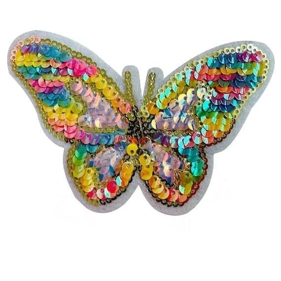 Butterfly Sequin Iron On Patches