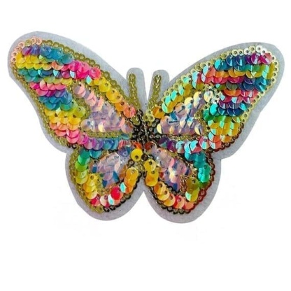 Butterfly Sequin Iron On Patches