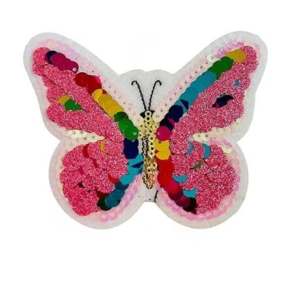 Butterfly Sequin Iron On Patches