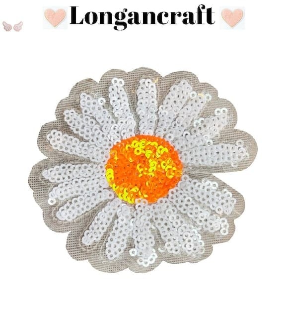 sunflower sequin patches