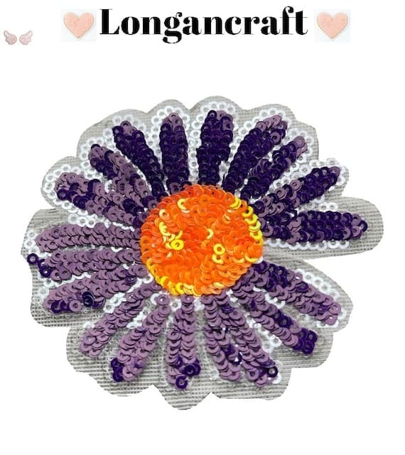 sunflower sequin patches