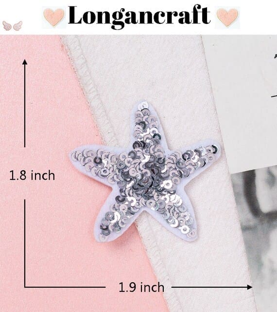 Shiny Summer Sequins Patch for starfish