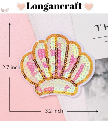Shiny Summer Sequins Patch for shell