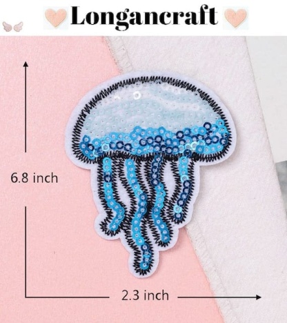 Shiny Summer Sequins Patch for jellyfish