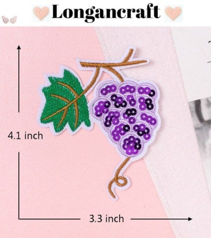 Sequin Fruit Iron On Patches