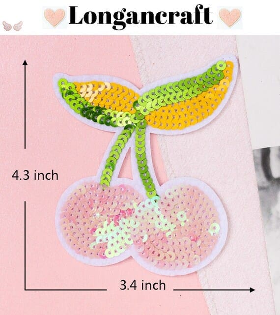 Sequin Fruit Iron On Patches