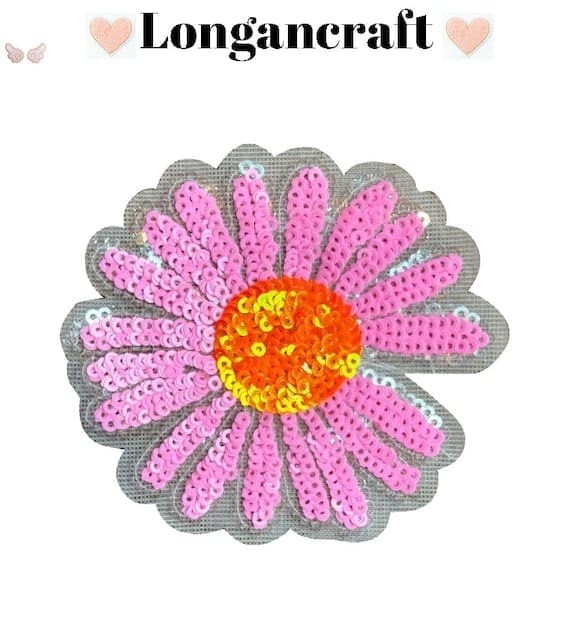 sunflower sequin patches