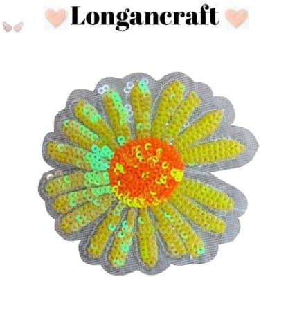 sunflower sequin patches