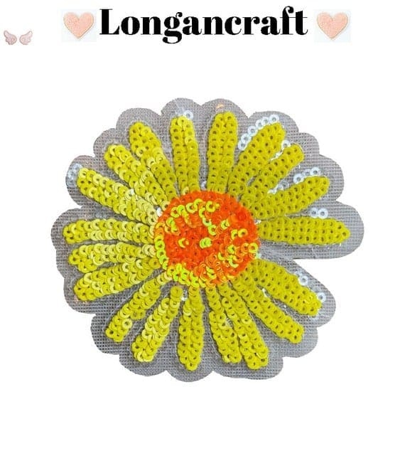 sunflower sequin patches