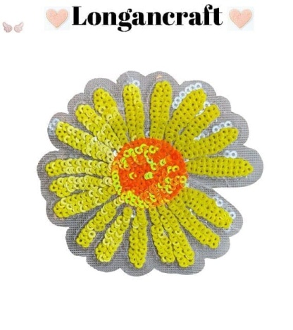 sunflower sequin patches