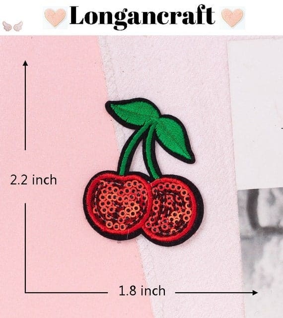 Sequin Fruit Iron On Patches