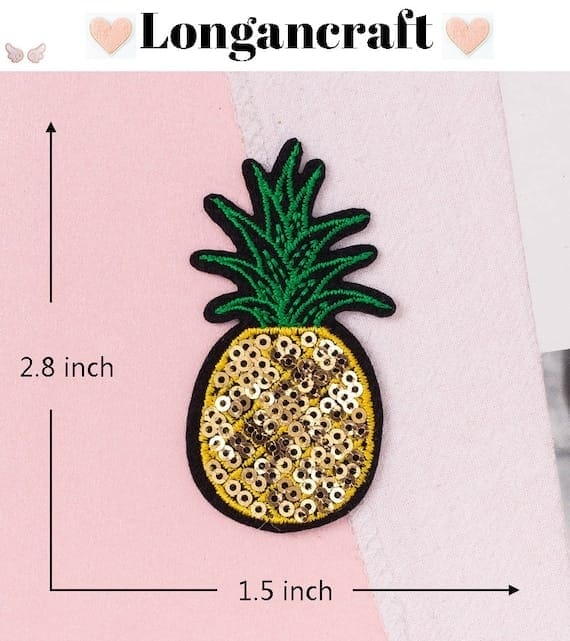 Sequin Fruit Iron On Patches