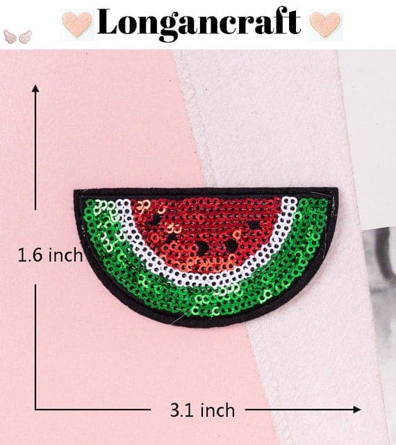 Sequin Fruit Iron On Patches