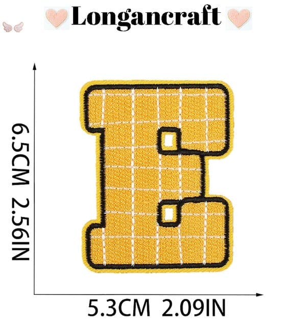 A autumn letter embroidered patch e.