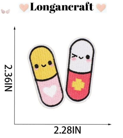 medical treatments embroidery patches.