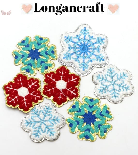 Snowflake Iron On Patches