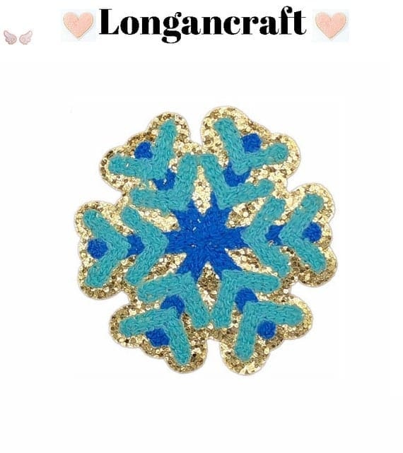 Colorful Snowflake Chenille Patch
