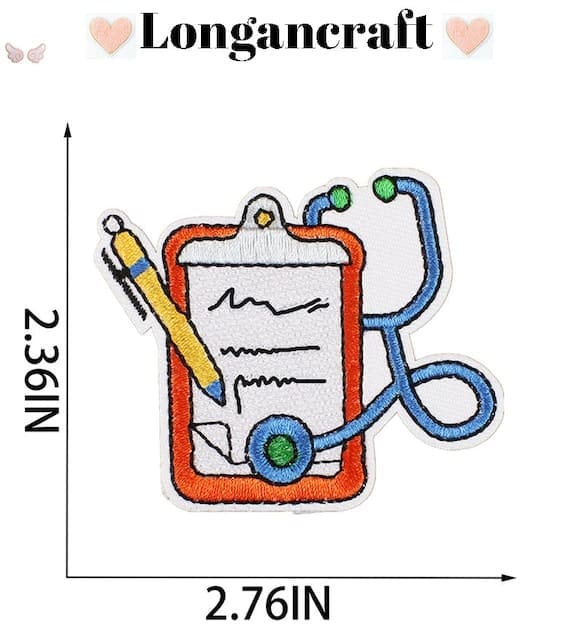 medical treatments embroidery patches.