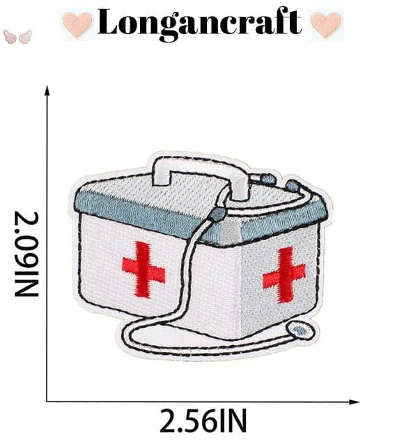 medical treatments embroidery patches.