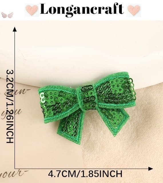 Colorful Bowknot Sequin Patches